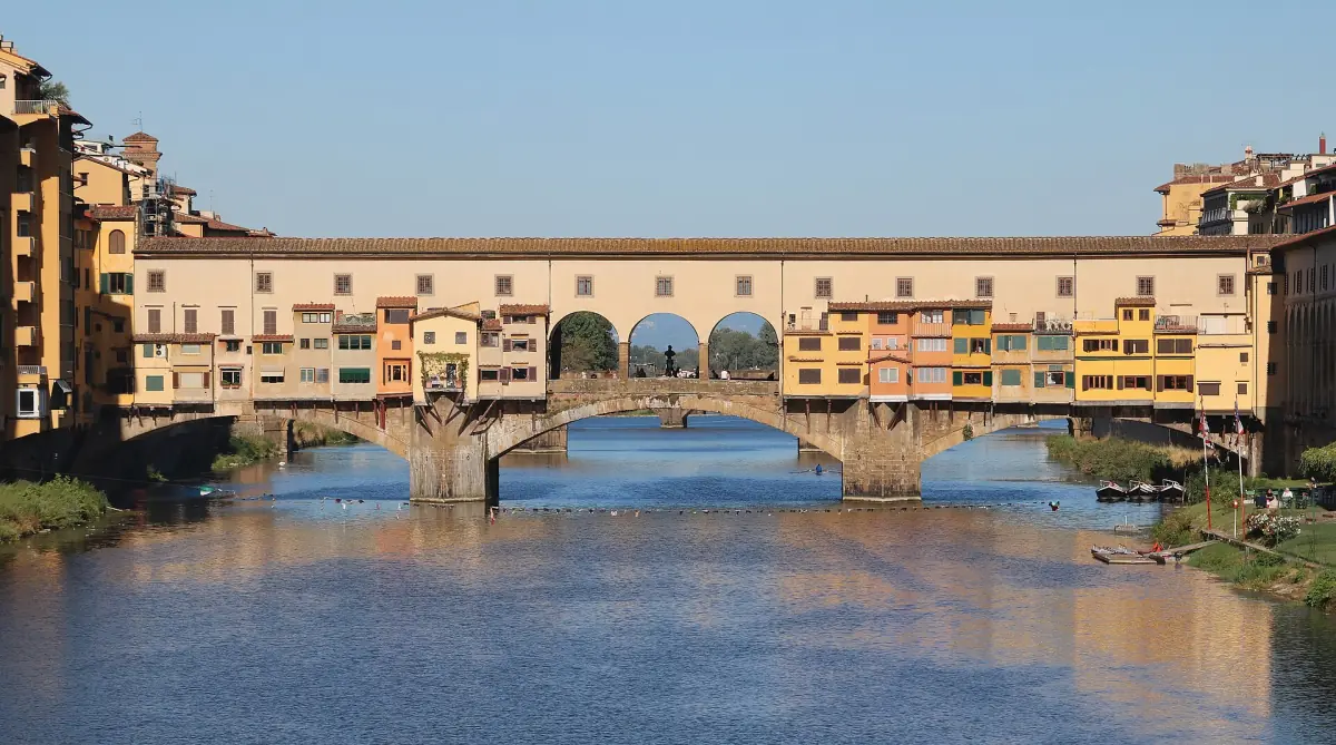 The Ponte Vecchio seen from Ponte alle Grazie